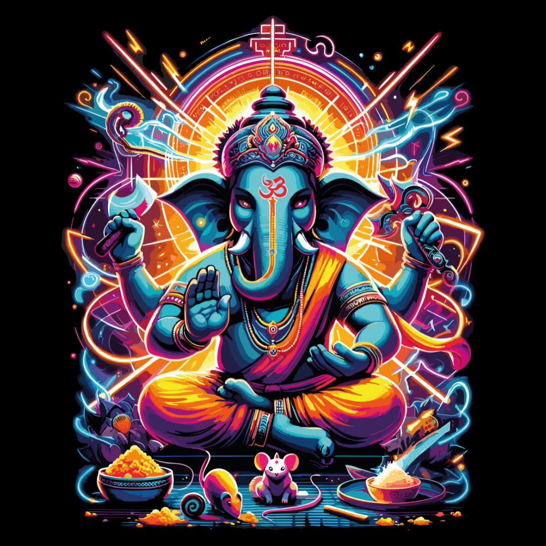 Psychedelic Lord Ganesha