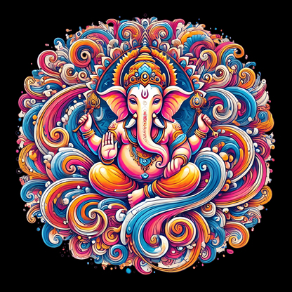 Cosmic Ganesha Mandala
